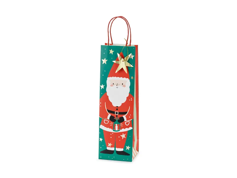 Saco para Presente Pai Natal 11x36x10 cm
