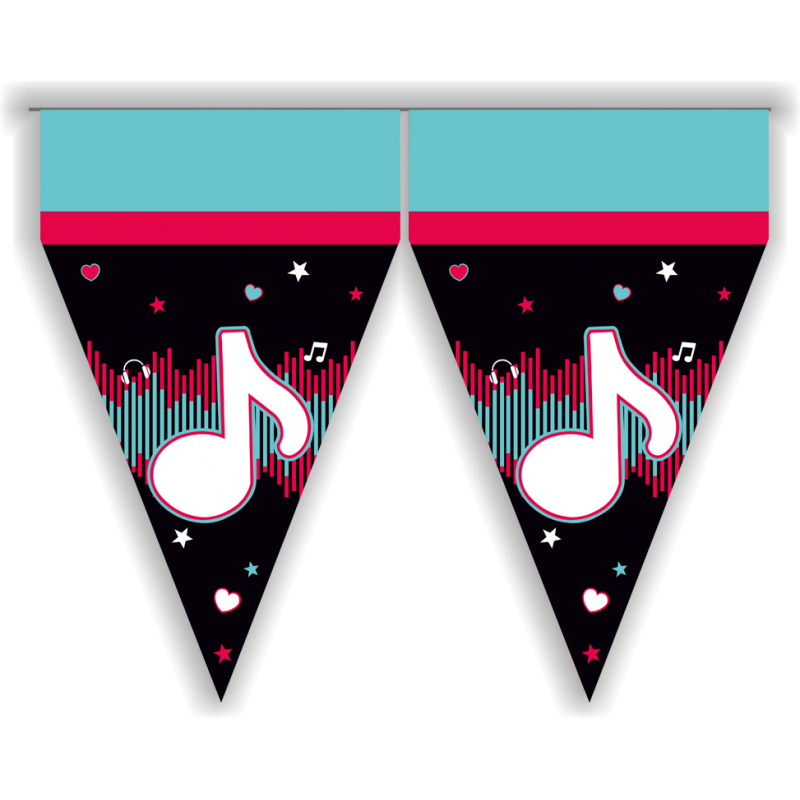 Bandeiras Triângulo 3m Dance Party