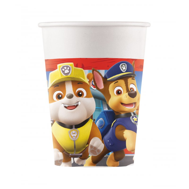 8 Copos 200ml Patrulha Pata - Rescue Heroes