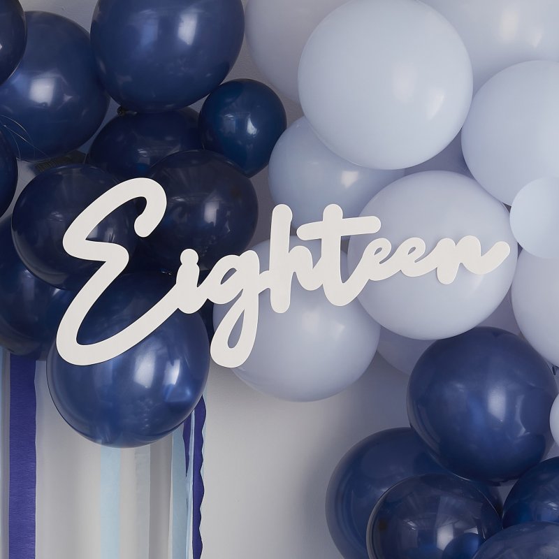 Decoração de arco de balões 'Eighteen'