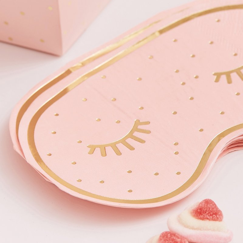 16 Guardanapos Pink Polka Dot Pamper Party