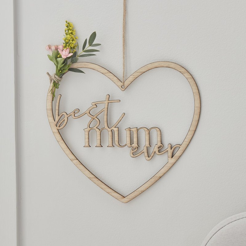 Decoração Madeira 'best mum ever'