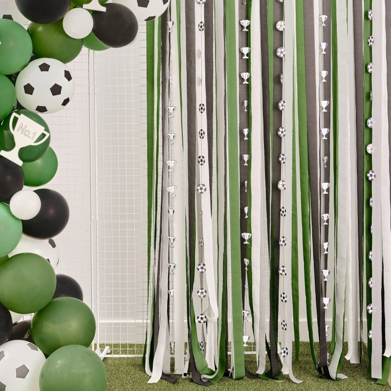 Backdrop & Streamers papel Futebol