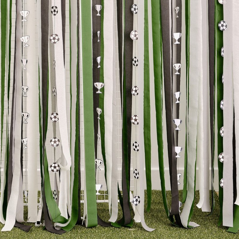 Backdrop & Streamers papel Futebol