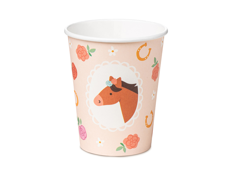 6 Copos 220ml Cavalos