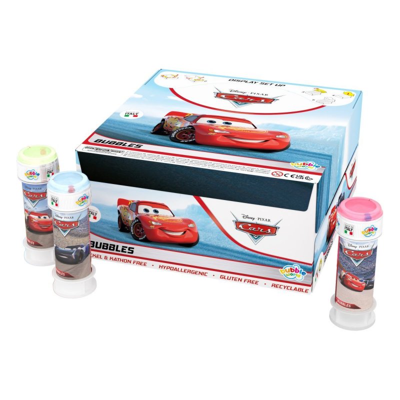 36 Bolas de Sabão 60ml Cars McQueen (Carros)