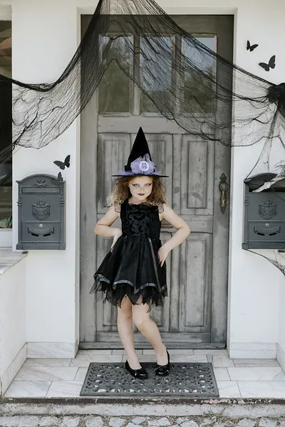 Fato de Bruxa Criança 116-128cm - Halloween