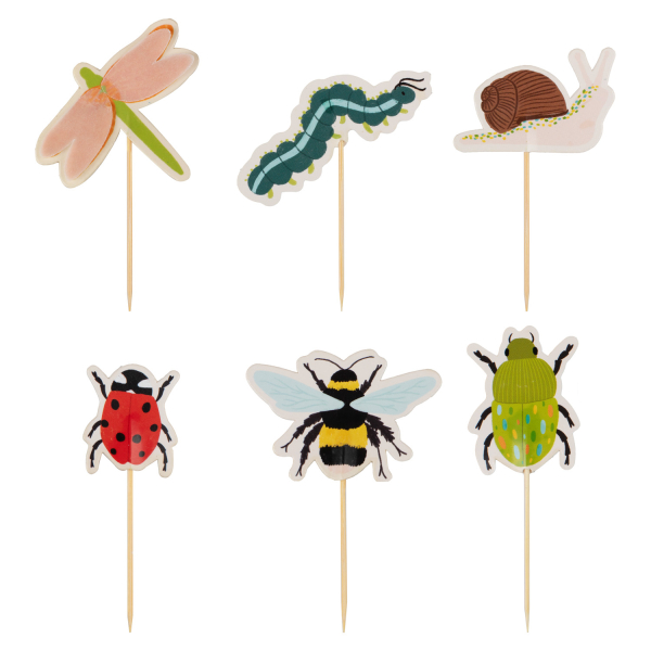 12 Topos de Bolo Bug - Insetos