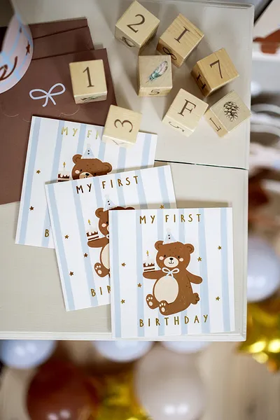 Postal 'My First Birthday' Teddy Bear