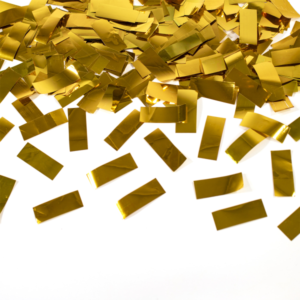 Canhão de confettis 40cm Dourado Foil 