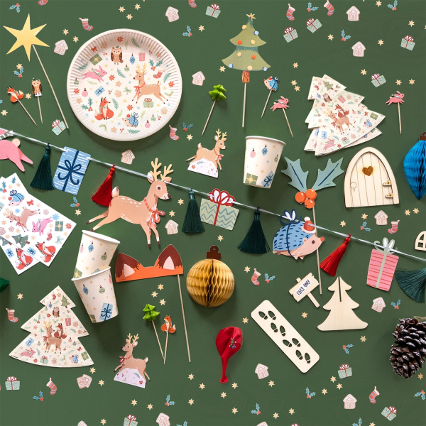 8 Copos 250ml Winter Woodland Natal