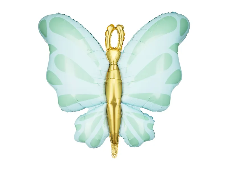 Balão Foil 69x69cm Borboleta Verde Menta