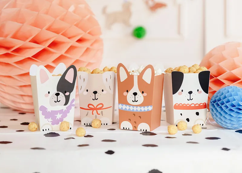 6 Caixas de Pipocas Cães