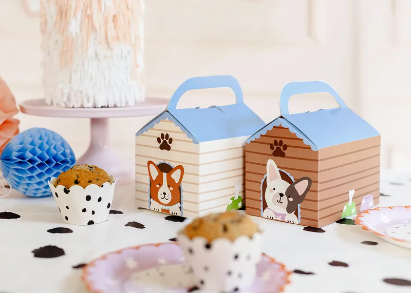 6 Caixas de Cartão 15.5x10x16cm Casota Cães