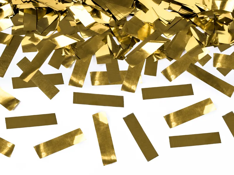 Canhão de confettis 28cm Dourado