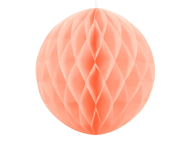 Bola de papel Honeycomb 40cm Pêssego