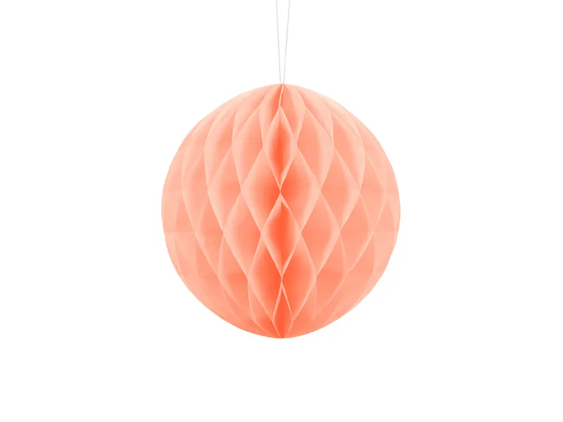 Bola de papel Honeycomb 20cm Pêssego