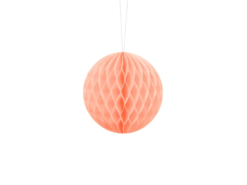Bola de papel Honeycomb 10cm Pêssego