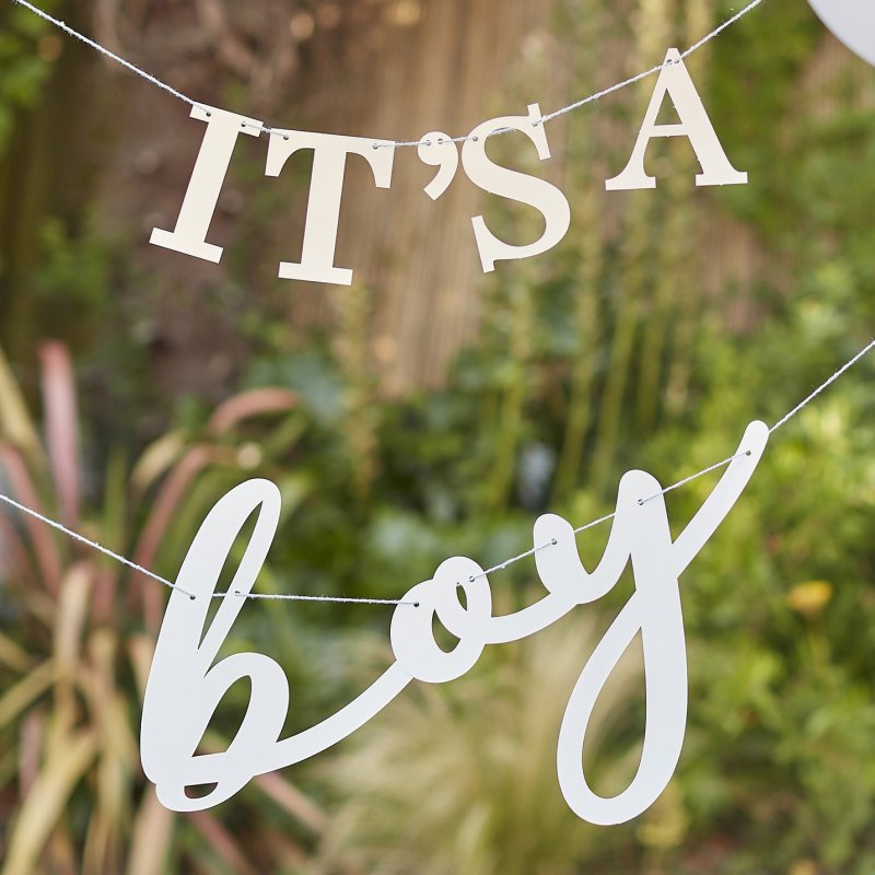 Grinalda 'It's a boy' - Baby Shower