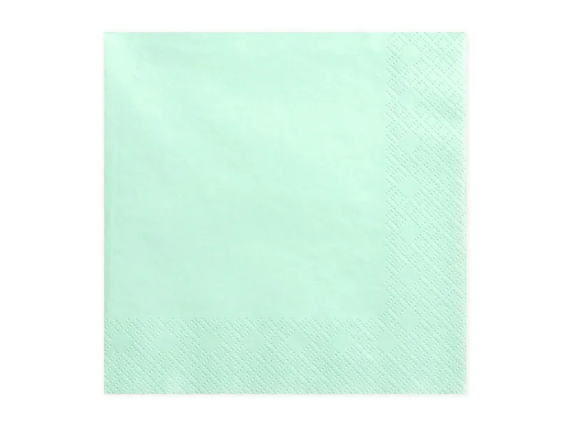 20 Guardanapos 33cm Verde Menta