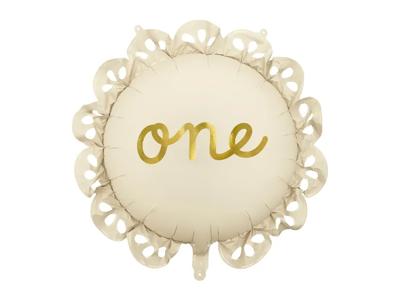Balão Foil 51,5cm 'One' 'folhos'