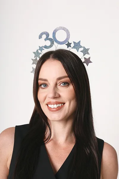 Bandolete Prateada com estrelas 30º Aniversário