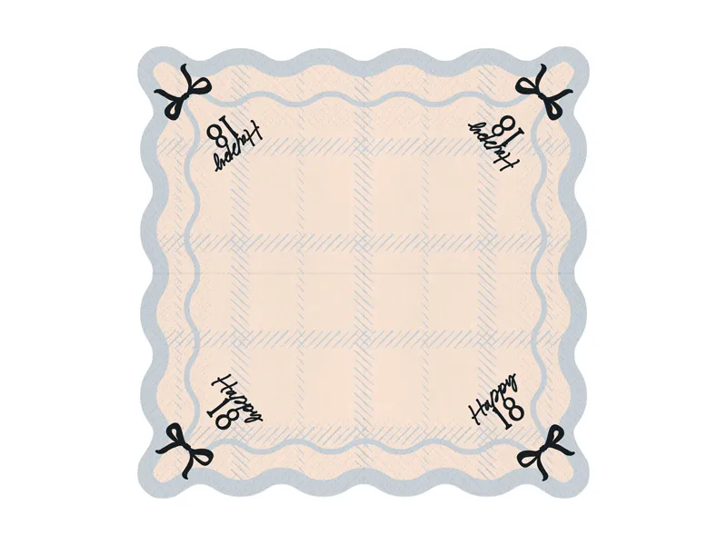 12 Guardanapos 33cm Happy 18