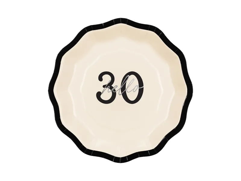 6 Pratos 18cm Hello 30