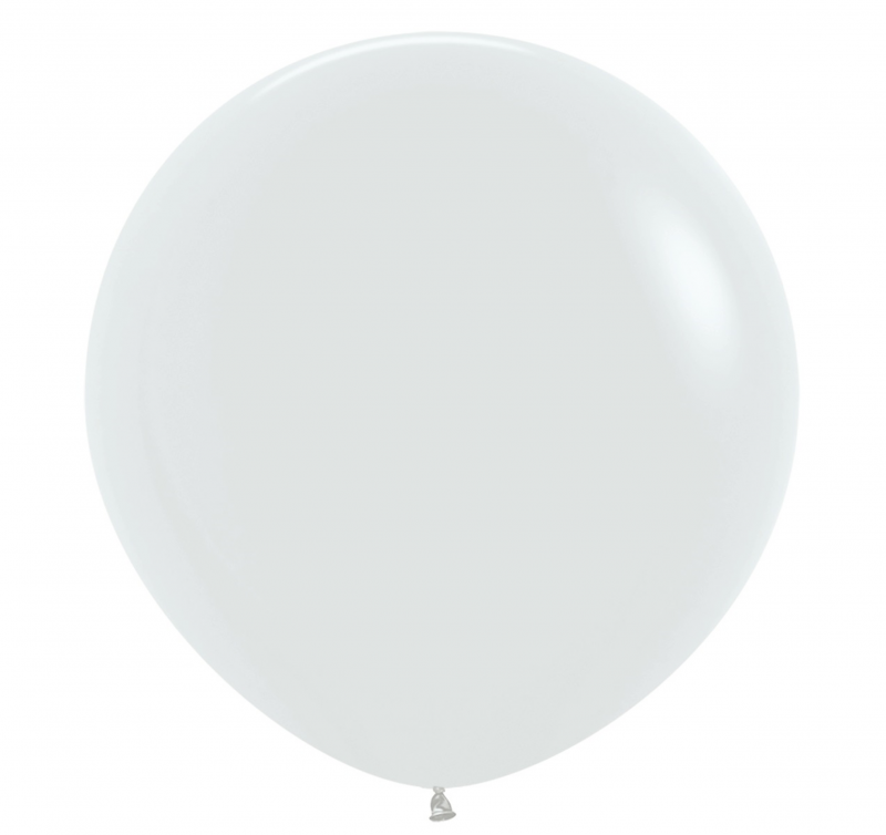 10 Balões latex R36 (91cm) - White - 005