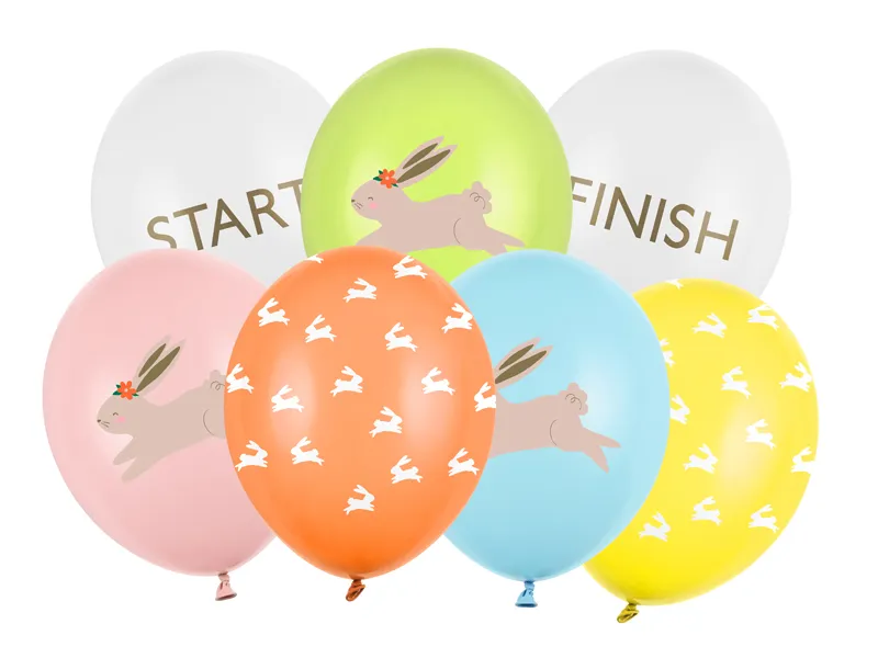 6 Balões Latex 30cm Caça ao Ovo - Páscoa