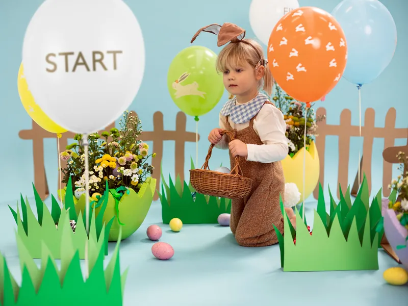 6 Balões Latex 30cm Caça ao Ovo - Páscoa