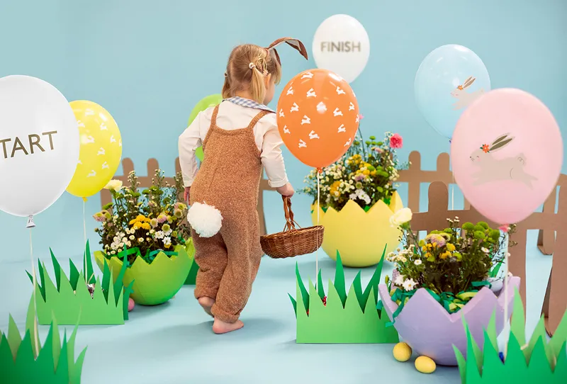 6 Balões Latex 30cm Caça ao Ovo - Páscoa