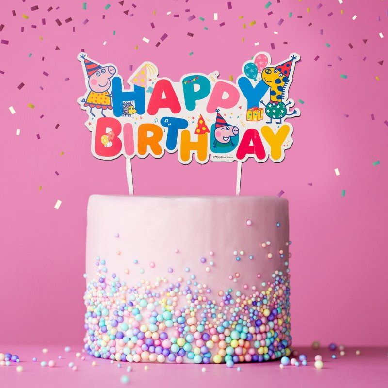 Topo de Bolo 17,5x12cm Peppa Pig