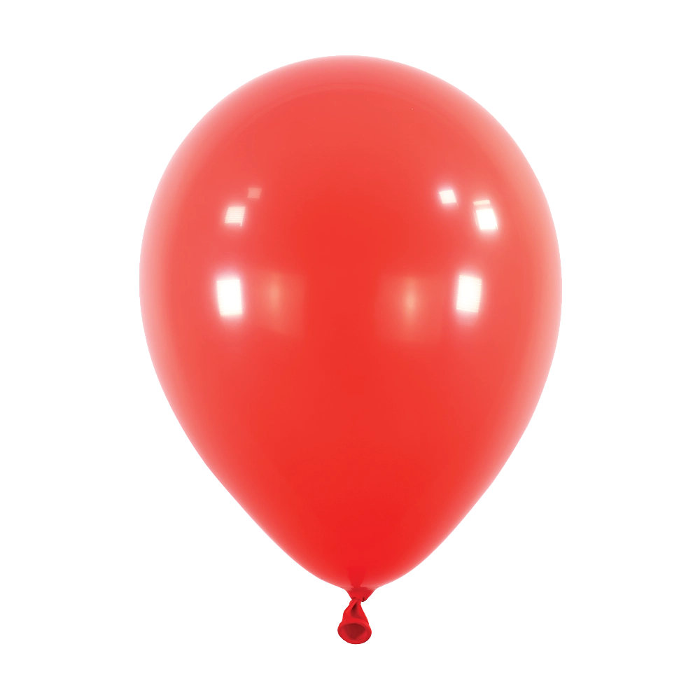 100 Balões latex 5'' (12cm) Standard Apple Red