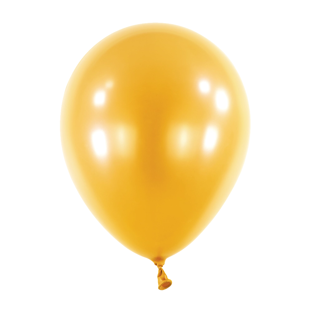 50 Balões latex 11'' (28cm) Pearl Gold