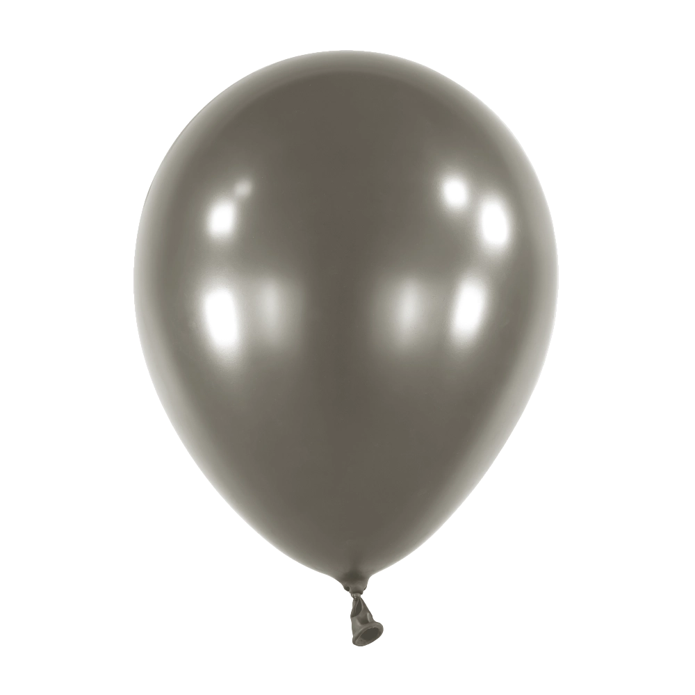 100 Balões latex 5'' (12cm) Pearl Jet Black