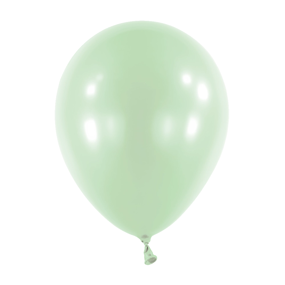 50 Balões latex 11'' (28cm) Pearl Mint Green