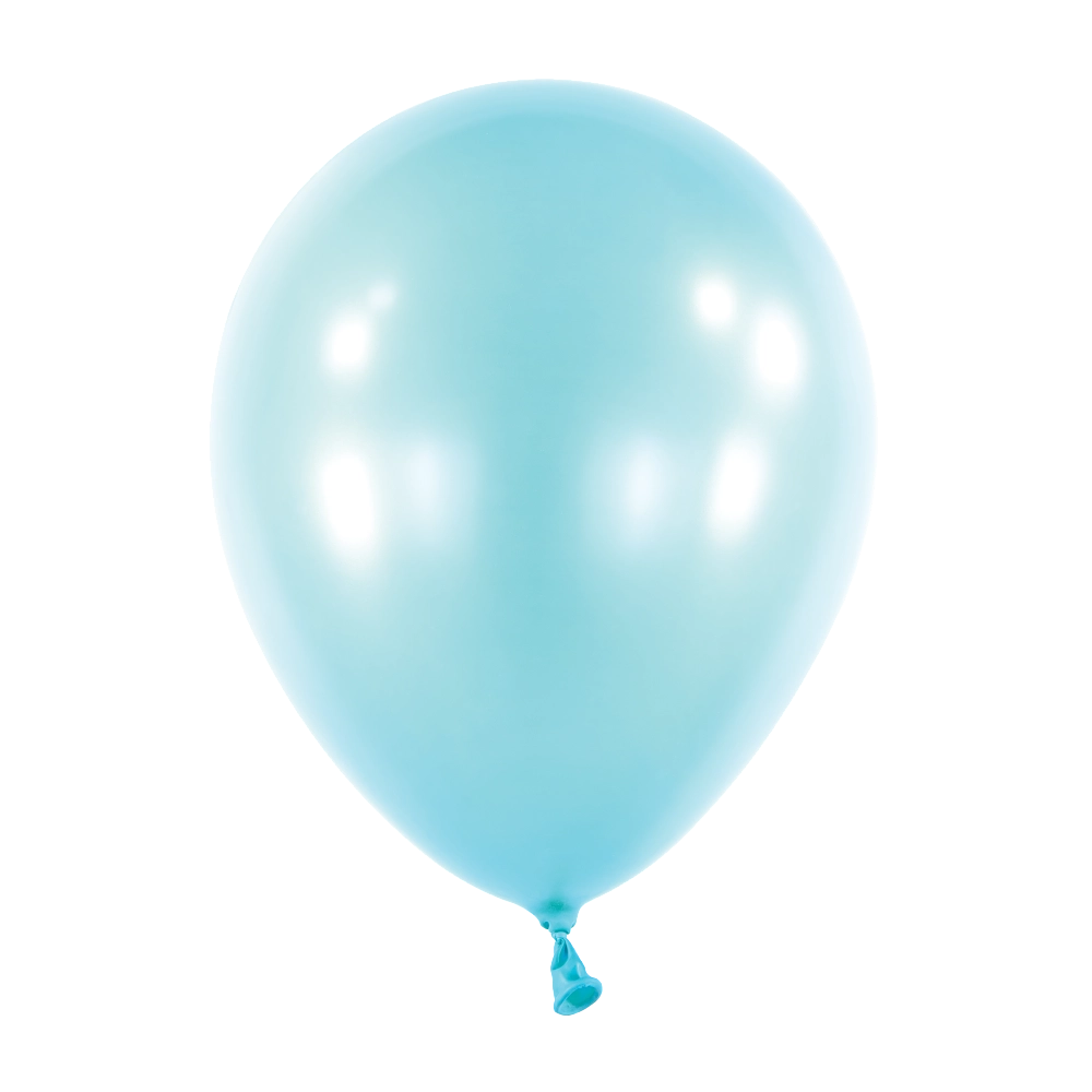 100 Balões latex 5'' (12cm) Pearl Pastel Blue