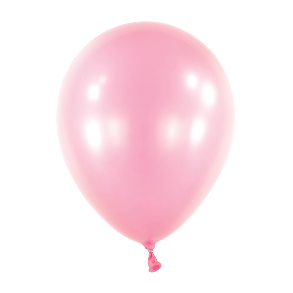 100 Balões latex 5'' (12cm) Pearl Pretty Pink