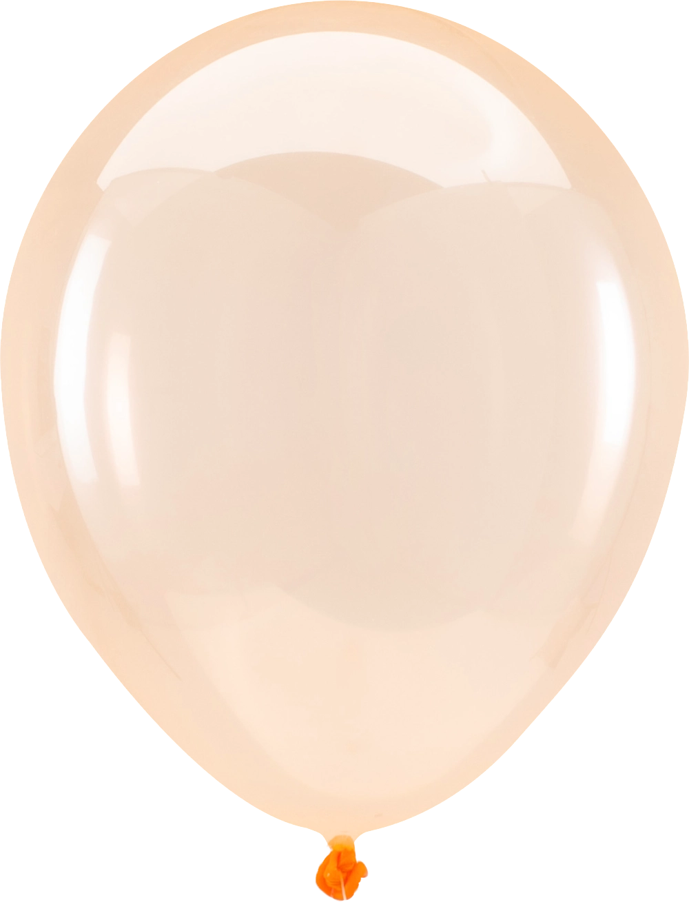 100 Balões latex 5'' (12cm) Crystal Clearz™ Orange
