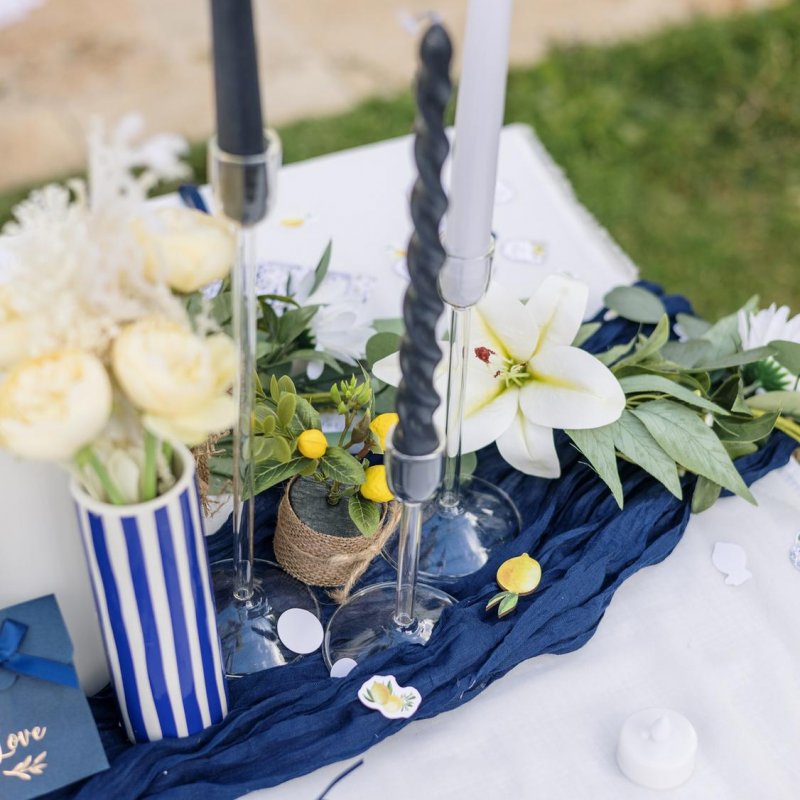 Suporte de Vela 2,2x20cm Vidro Transparente