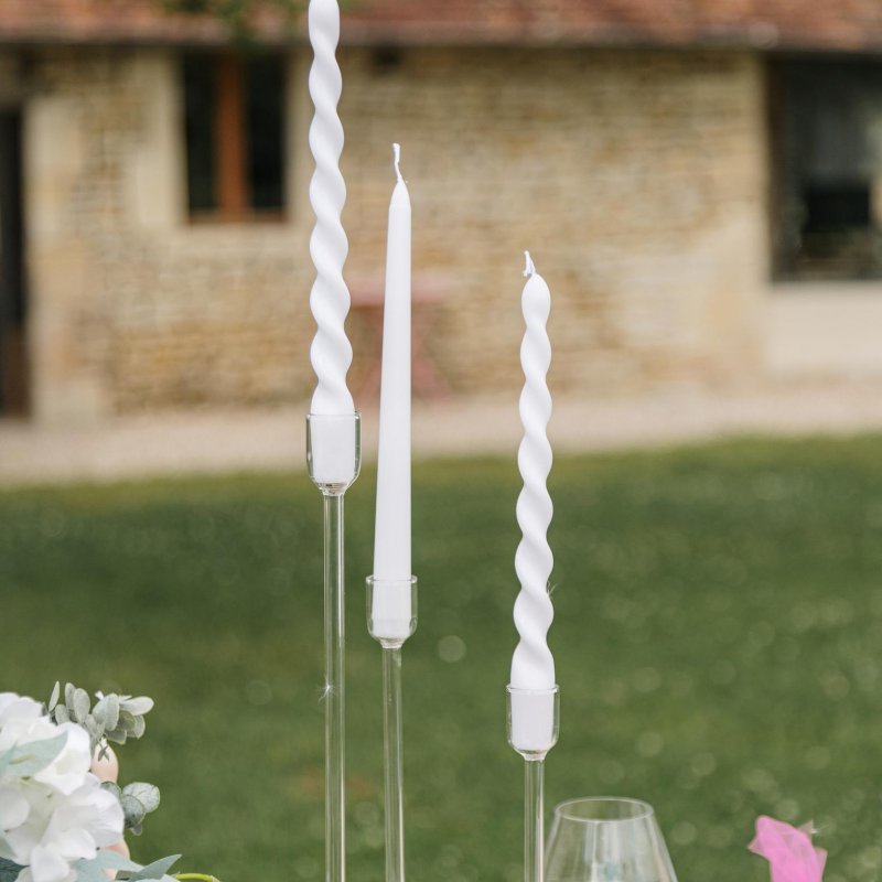 Suporte de Vela 2,2x20cm Vidro Transparente