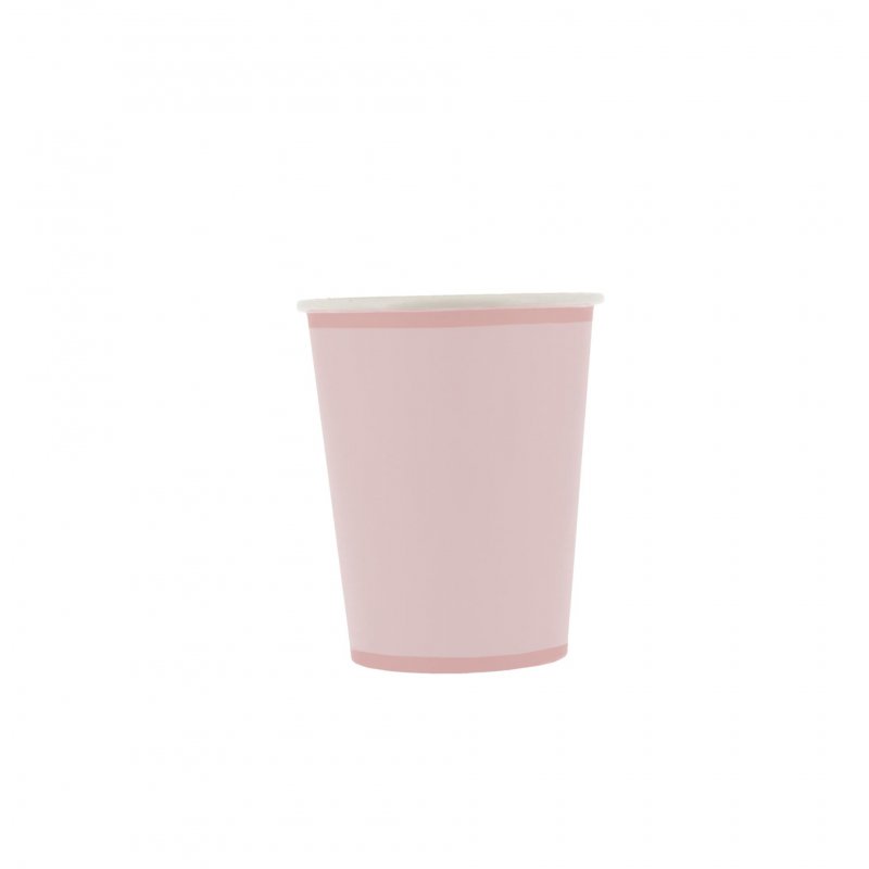 6 Copos 255ml Rosa e Rosa Pó