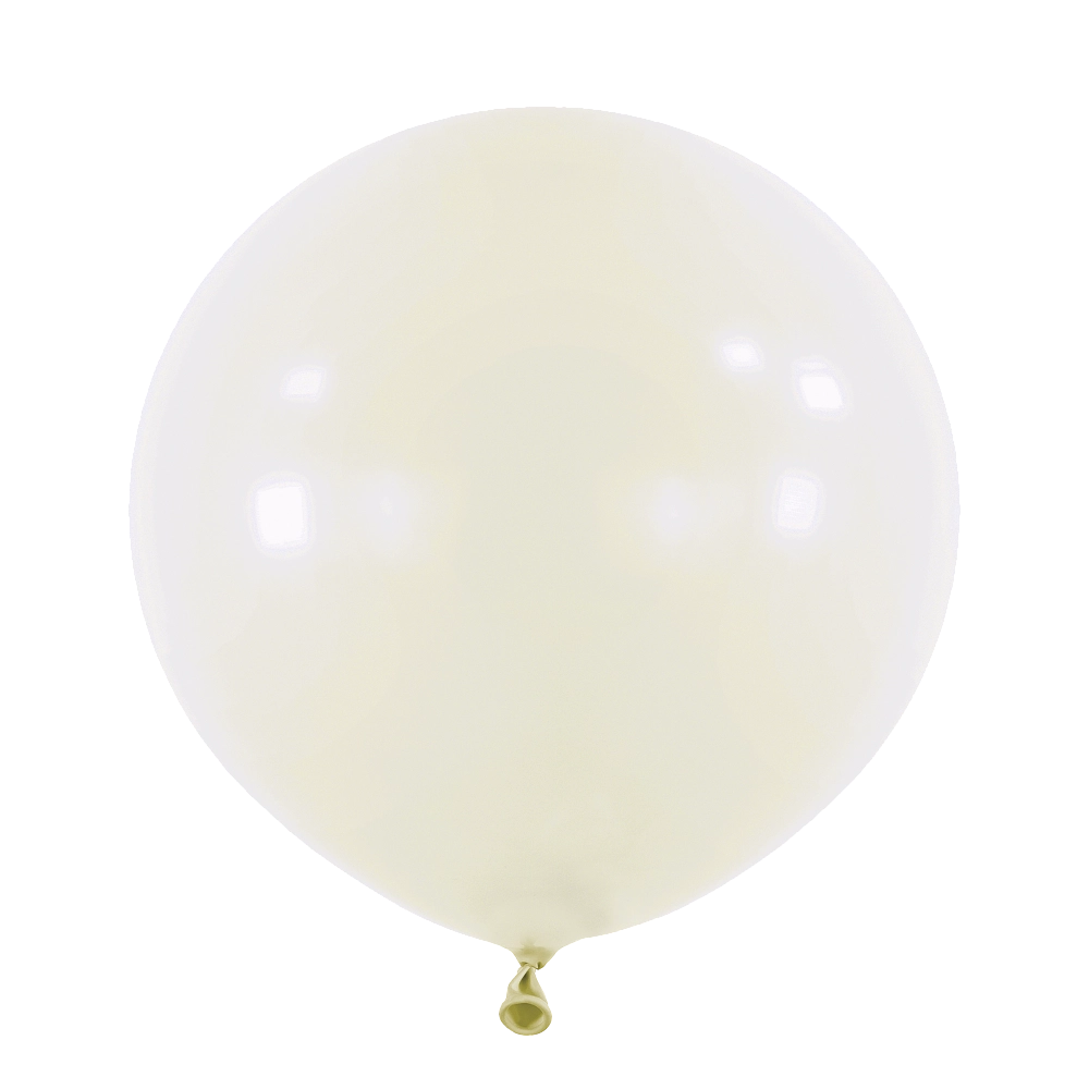 4 Balões latex 24'' (61cm) Standard Frosty White