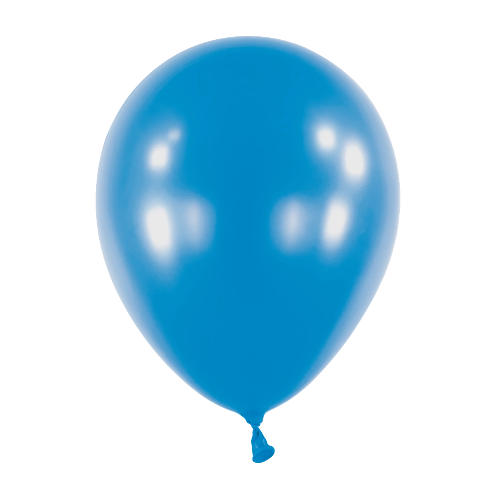 50 Balões latex 11'' (28cm) Metallic Bright Royal Blue