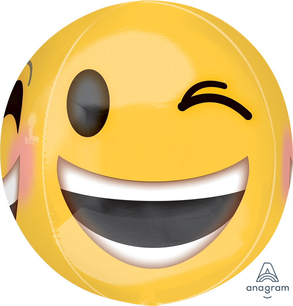 Balão Foil Orbz 38x40cm Emoji