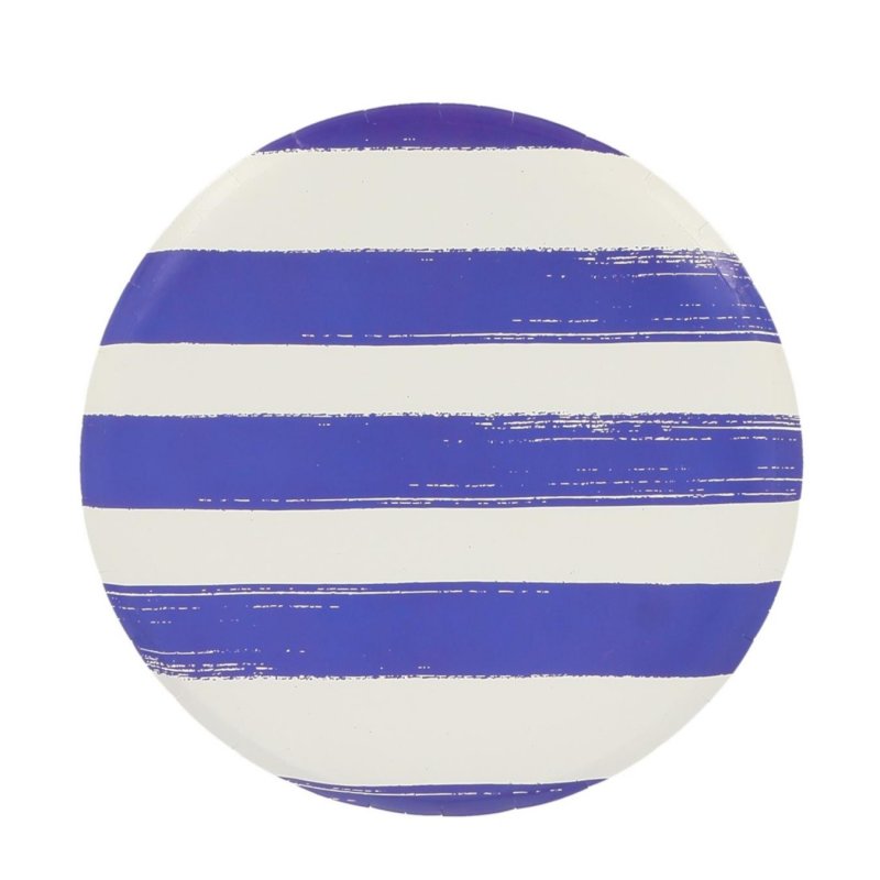 6 Pratos 23cm Mix&Match - Riscas Azuis