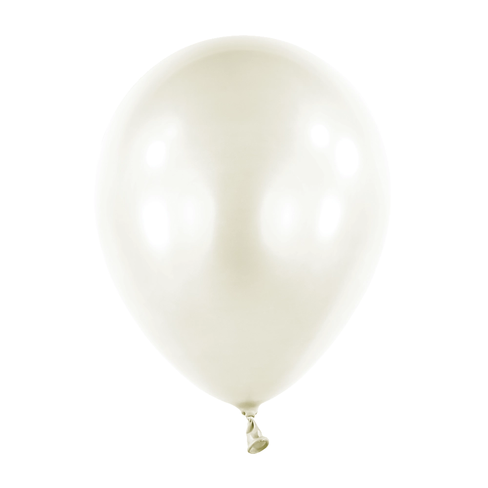 25 Balões latex 18'' (45cm) Pearl Frosty White