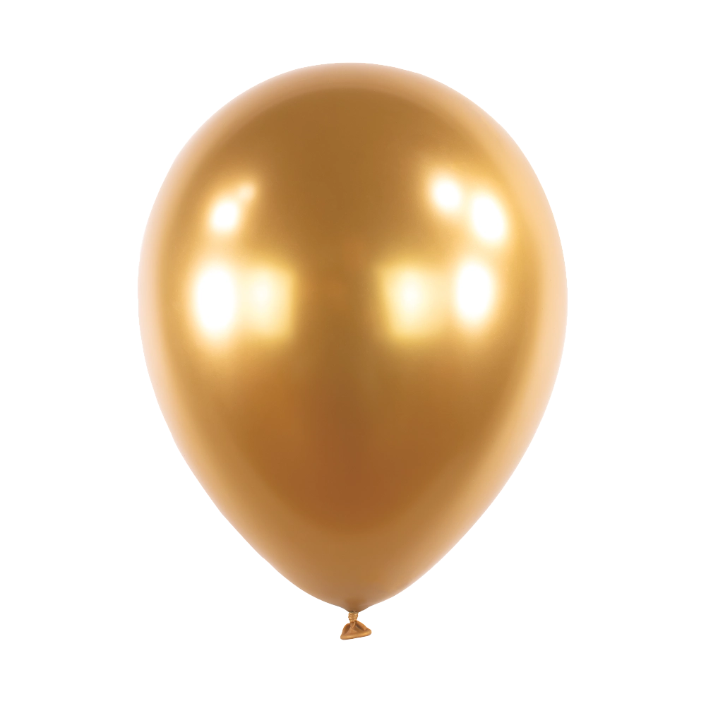 25 Balões latex 18'' (45cm) Satin Luxe™ Gold Sateen