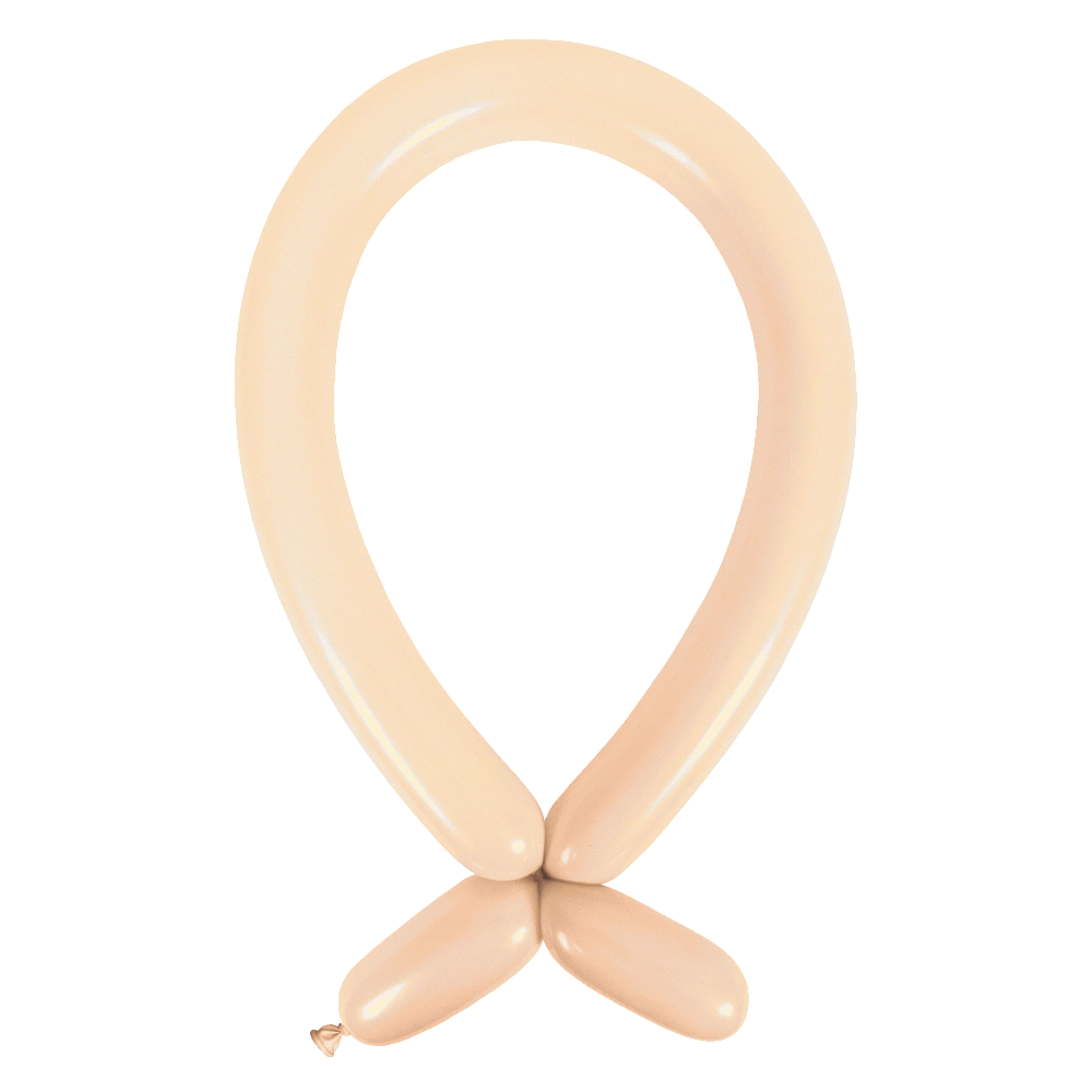 100 Balões latex Modelar 260 Macaron Peach